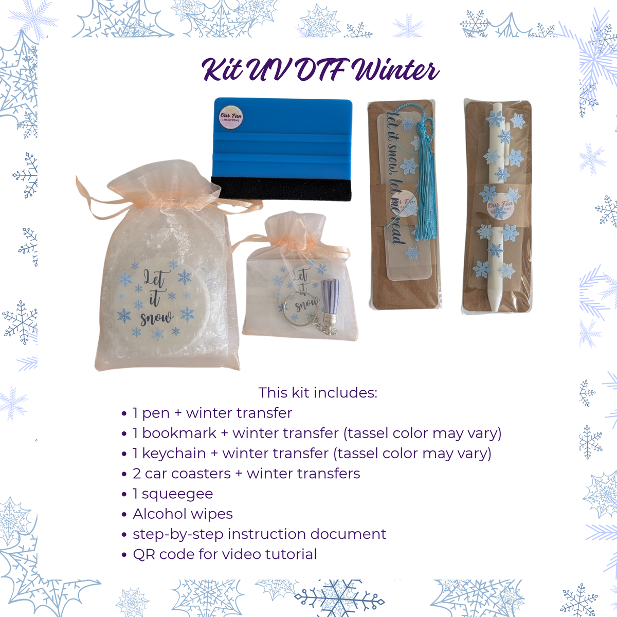 Kit UV DTF Winter (with car coasters)
